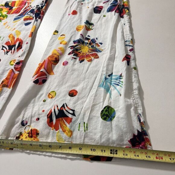 Allen Simplement Wide Leg Pants Size L/XL Low Rise Whimsical Festival Boho Artsy - Picture 7 of 8